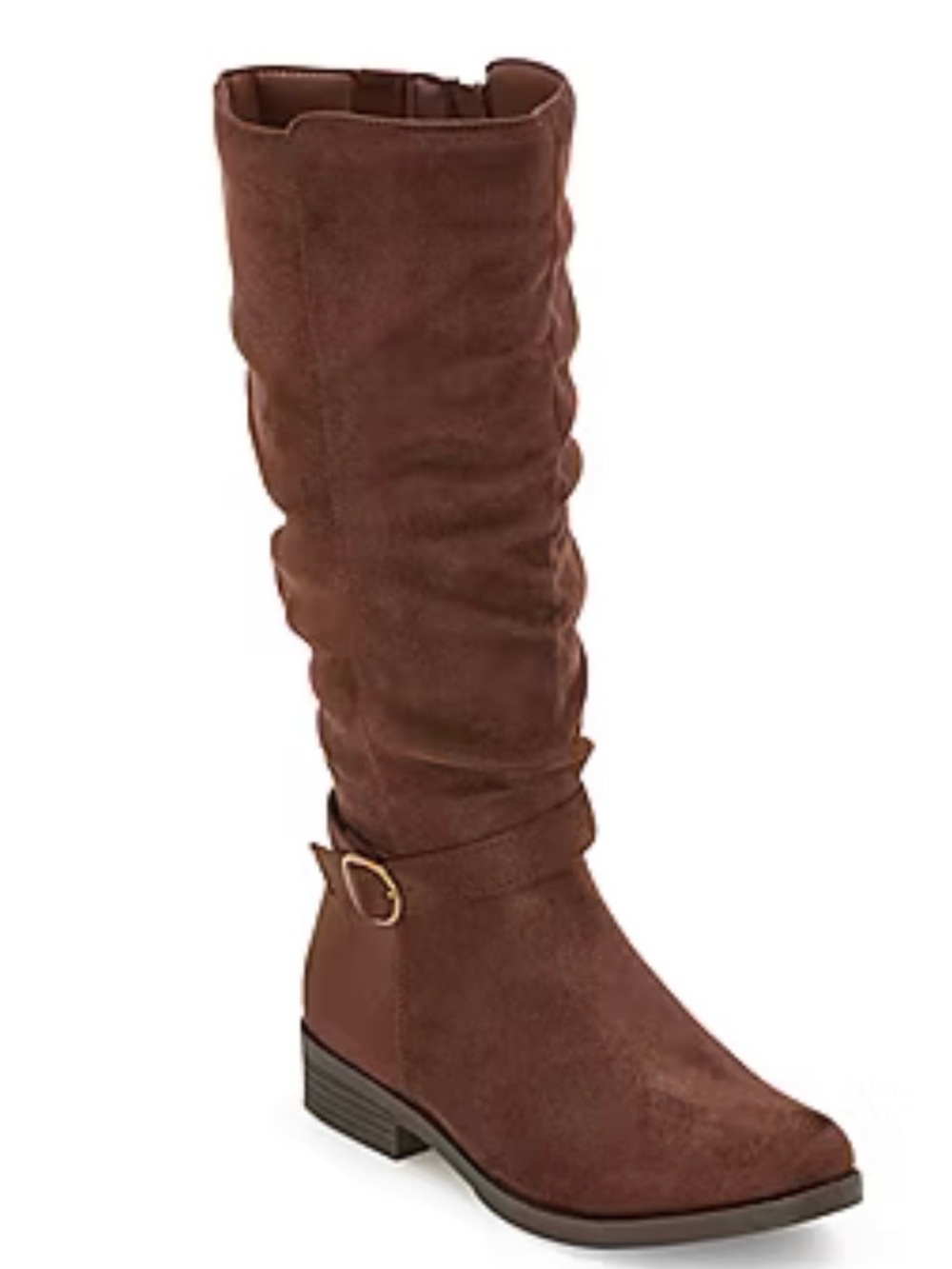 Pop Womens Chambers Flat Heel Slouch Boots